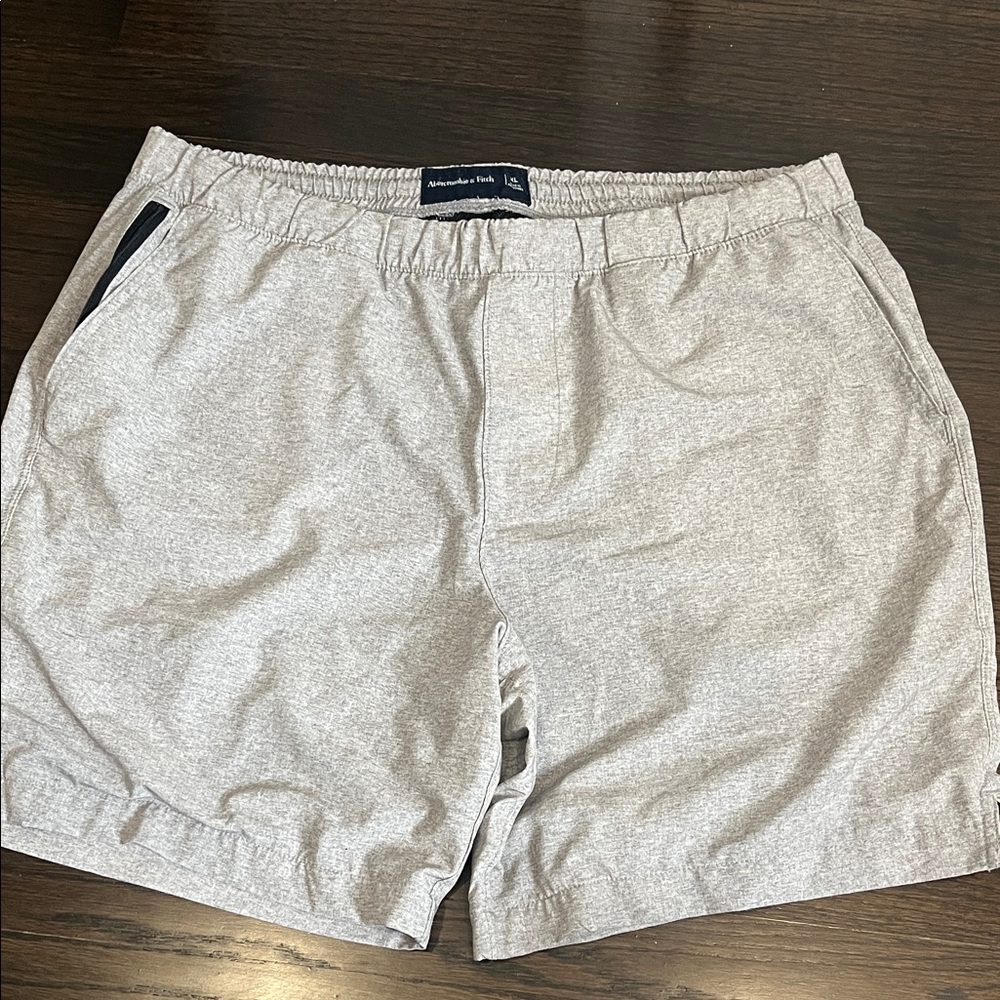 Abercrombie & Fitch Light Gray Athletic Shorts